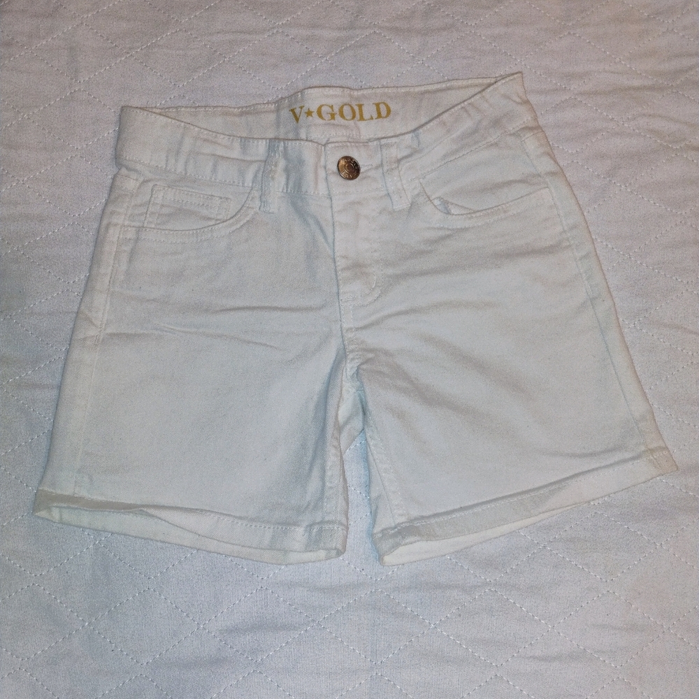 ✨5/$25 Kids White Shorts Size 8 Girl/Boy